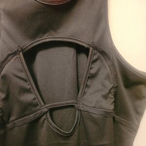 Front Cut-out Black Dress